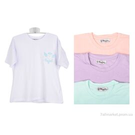 Футболка дитяча Літо 30786 mix (4 шт. р.сітка4-8) "OL" недорого оптом від прямого постачальника