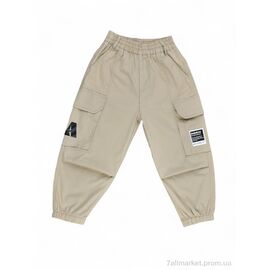 Фотография Брюки детские Лето D2519 beige (5 шт. р.сетка 20-24) "Baron" недорого оптом от прямого поставщика