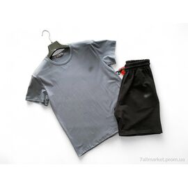 Фотография Костюм мужской Лето A006-3 grey-black (5 шт. р.сетка S-2XL) "Verton" недорого оптом от прямого поставщика