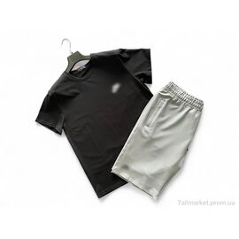 Фотография Костюм мужской Лето A007-5 black-l.grey (5 шт. р.сетка 2XL-5XL) "Verton" недорого оптом от прямого поставщика