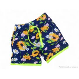Фотография Шорты детские Лето 11003 прінт соняшник (5 шт. р.сетка 6-10) "Kids-modnik" недорого оптом от прямого поставщика