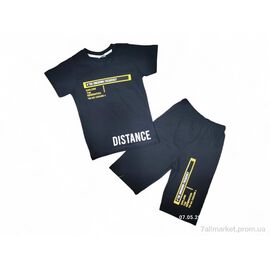 Костюм дитячий Літо 6682 чорно-жовтий (6 шт. р.сітка4-10) "Kids-modnik" недорого оптом від прямого постачальника