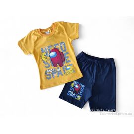 Костюм дитячий Літо 1001 жовтий (4 шт. р.сітка3-6) "Kids-modnik" недорого оптом від прямого постачальника