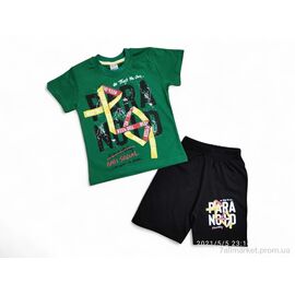 Костюм дитячий Літо 8172 зелений (4 шт. р.сітка2-5) "Kids-modnik" недорого оптом від прямого постачальника