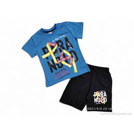 Костюм дитячий Літо 8172 синій (4 шт. р.сітка2-5) "Kids-modnik" недорого оптом від прямого постачальника