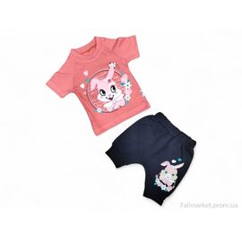 Костюм дитячий Літо 58301 кораловий (4 шт. р.сітка9-18) "Kids-modnik" недорого оптом від прямого постачальника