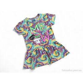 Фотография Платье детское Лето 4880 різнокольоровий MEOW (5 шт. р.сетка 2-6) "Kids-modnik" недорого оптом от прямого поставщика
