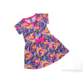 Фотография Платье детское Лето 1724 різнокольоровий рожевий (5 шт. р.сетка 3-7) "Kids-modnik" недорого оптом от прямого поставщика