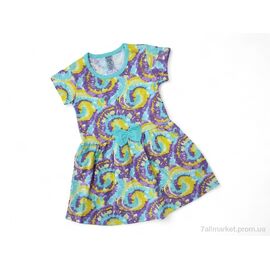 Фотография Платье детское Лето 1724 різнокольоровий блакитний (5 шт. р.сетка 3-7) "Kids-modnik" недорого оптом от прямого поставщика