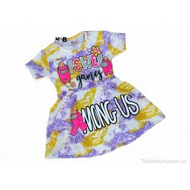 Фотография Платье детское Лето 1007 різнокольоровий фіолетовий (4 шт. р.сетка 3-6) "Kids-modnik" недорого оптом от прямого поставщика