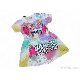 Фотография Платье детское Лето 1007 різнокольоровий рожевий (4 шт. р.сетка 3-6) "Kids-modnik" недорого оптом от прямого поставщика