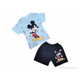 Фотография Костюм детский Лето 7187 блакитний (5 шт. р.сетка 4-8) "Kids-modnik" недорого оптом от прямого поставщика