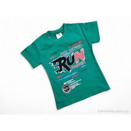 Фотография Футболка детская Лето 101 зелений (4 шт. р.сетка 1-4) "Kids-modnik" недорого оптом от прямого поставщика