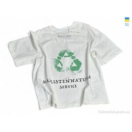 Фотография Футболка детская Лето 028 білий (110р) (1 шт. р.сетка One size) "Mimicoo" недорого оптом от прямого поставщика