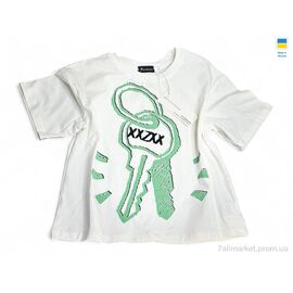 Фотография Футболка детская Лето 029 білий (110р) (1 шт. р.сетка One size) "Mimicoo" недорого оптом от прямого поставщика