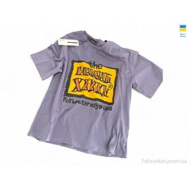 Фотография Футболка детская Лето 047 графіт (134р) (1 шт. р.сетка One size) "Mimicoo" недорого оптом от прямого поставщика