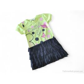 Плаття дитяче Літо 531 салатовий (6 шт. р.сітка5-10) "Kids-modnik" недорого оптом від прямого постачальника