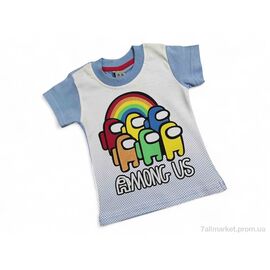 Фотография Футболка детская Лето 4537-1 блакитний (4 шт. р.сетка 13-16) "Kids-modnik" недорого оптом от прямого поставщика