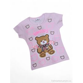Футболка дитяча Літо 4089 св.рожевий (4 шт. р.сітка1-4) "Kids-modnik" недорого оптом від прямого постачальника