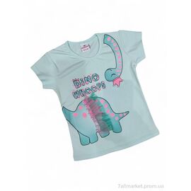 Фотография Футболка детская Лето 4099 м'ятний (4 шт. р.сетка 1-4) "Kids-modnik" недорого оптом от прямого поставщика