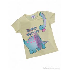 Фотография Футболка детская Лето 4099 жовтий (4 шт. р.сетка 1-4) "Kids-modnik" недорого оптом от прямого поставщика