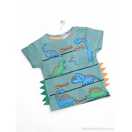 Футболка дитяча Літо 5090 фісташковий (4 шт. р.сітка1-4) "Kids-modnik" недорого оптом від прямого постачальника
