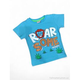Футболка дитяча Літо 5092 блакитний (4 шт. р.сітка1-4) "Kids-modnik" недорого оптом від прямого постачальника