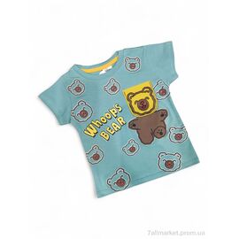 Футболка дитяча Літо 5080 фісташковий (4 шт. р.сітка1-4) "Kids-modnik" недорого оптом від прямого постачальника