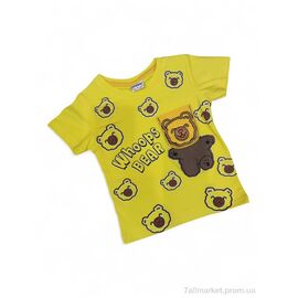 Фотография Футболка детская Лето 5080 жовтий (4 шт. р.сетка 1-4) "Kids-modnik" недорого оптом от прямого поставщика