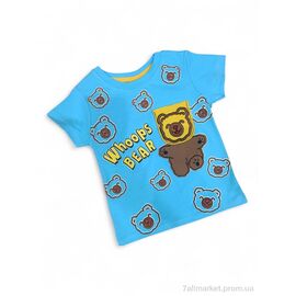 Фотография Футболка детская Лето 5080 блакитний (4 шт. р.сетка 1-4) "Kids-modnik" недорого оптом от прямого поставщика