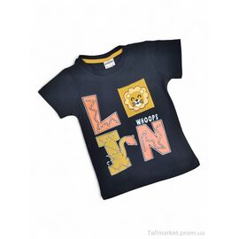 Фотография Футболка детская Лето 5103 т.синій (4 шт. р.сетка 1-4) "Kids-modnik" недорого оптом от прямого поставщика