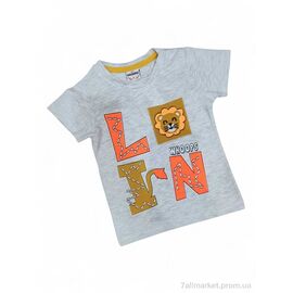 Фотография Футболка детская Лето 5103 св.сірий (4 шт. р.сетка 1-4) "Kids-modnik" недорого оптом от прямого поставщика