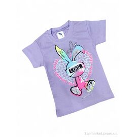 Фотография Футболка детская Лето 0117-2 бузковий (4 шт. р.сетка 1-4) "Kids-modnik" недорого оптом от прямого поставщика