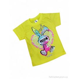 Футболка дитяча Літо 0117-2 жовтий (4 шт. р.сітка1-4) "Kids-modnik" недорого оптом від прямого постачальника