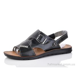 Босоніжки чоловічі Літо 0006-4 чорний (6 пар р.40-44) "DeMur" недорого оптом від прямого постачальника