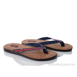 В'єтнамки чоловічі Літо 00001 синій (18 пар р.40-44) "DeMur" недорого оптом від прямого постачальника