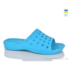 Шльопанці жіночі полегшені Літо C60 бірюза (6 пар р.36-41) "Inblue" недорого оптом від прямого постачальника