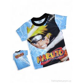 Футболка дитяча Літо 4321 блакитний (4 шт. р.сітка5-8) "Kids-modnik" недорого оптом від прямого постачальника