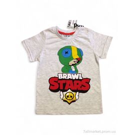 Футболка дитяча Літо 7195 св.сірий (4 шт. р.сітка2-8) "Kids-modnik" недорого оптом від прямого постачальника