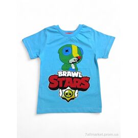 Фотография Футболка детская Лето 7195 блакитний (4 шт. р.сетка 2-8) "Kids-modnik" недорого оптом от прямого поставщика