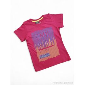 Фотография Футболка детская Лето 3115 червоний (5 шт. р.сетка 8-12) "Kids-modnik" недорого оптом от прямого поставщика