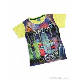 Фотография Футболка детская Лето 8228 жовтий (5 шт. р.сетка 5-9) "Kids-modnik" недорого оптом от прямого поставщика