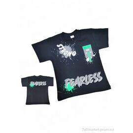 Фотография Футболка детская Лето 9717 чорний (5 шт. р.сетка 4-8) "Kids-modnik" недорого оптом от прямого поставщика