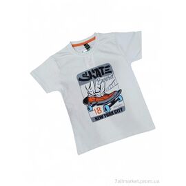 Фотография Футболка детская Лето 8503 бежевий (5 шт. р.сетка 8-12) "Kids-modnik" недорого оптом от прямого поставщика