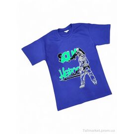 Фотография Футболка детская Лето 104 електрик (3 шт. р.сетка 13-15) "Kids-modnik" недорого оптом от прямого поставщика