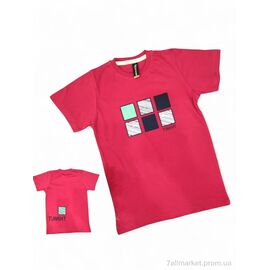 Фотография Футболка детская Лето 21048 червоний (4 шт. р.сетка 9-12) "Kids-modnik" недорого оптом от прямого поставщика