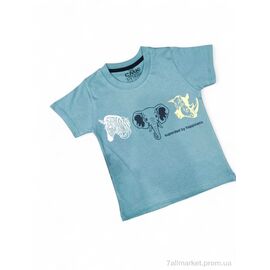 Фотография Футболка детская Лето 180065 бірюзовий (5 шт. р.сетка 3-12) "Kids-modnik" недорого оптом от прямого поставщика