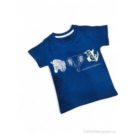 Фотография Футболка детская Лето 180065 т.синій (5 шт. р.сетка 3-12) "Kids-modnik" недорого оптом от прямого поставщика