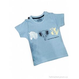 Фотография Футболка детская Лето 180065 блакитний (5 шт. р.сетка 3-12) "Kids-modnik" недорого оптом от прямого поставщика