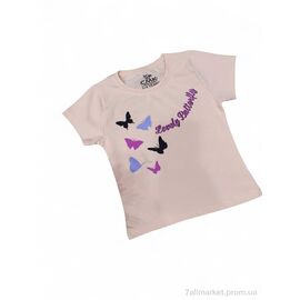 Фотография Футболка детская Лето 180150 персиковий (5 шт. р.сетка 3-12) "Kids-modnik" недорого оптом от прямого поставщика